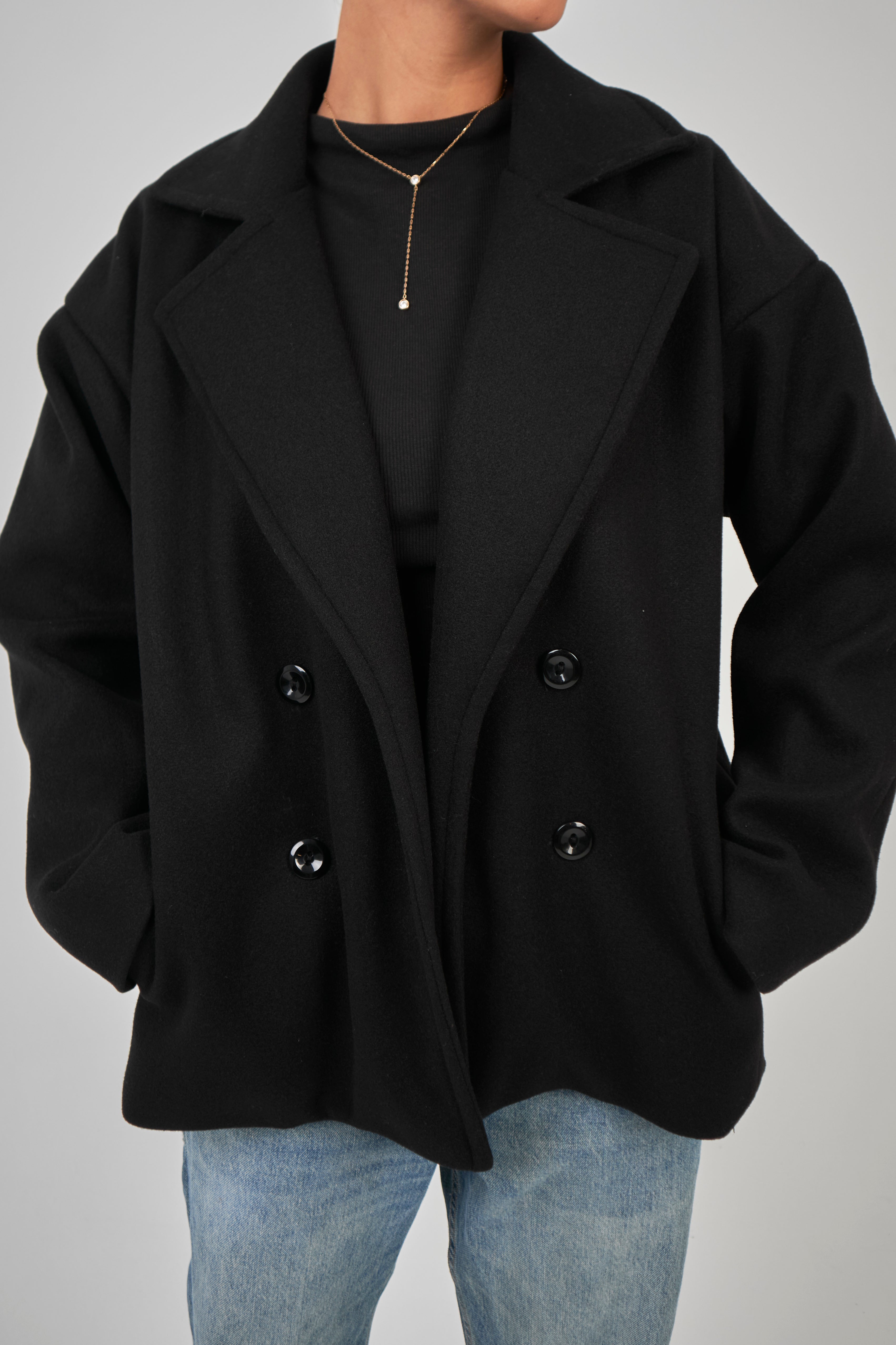 Wool Jacket Black – NAZIHA Wool Jacket Black – NAZIHA